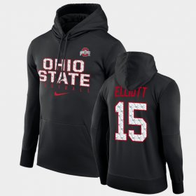 #15 Ezekiel Elliott Football Practice OSU Performance Pullover Mens Black Hoodie 500839-304 #15 Ezekiel Elliott Football Practice OSU Performance Pullover Mens Black Hoodie 500839-304