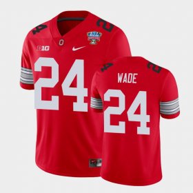 #24 Shaun Wade 2021 Sugar Bowl OSU Buckeyes Player Mens Scarlet Jersey 511605-359 #24 Shaun Wade 2021 Sugar Bowl OSU Buckeyes Player Mens Scarlet Jersey 511605-359