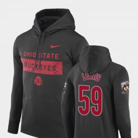 #59 Tyquan Lewis Sideline Seismic OSU Football Performance Mens Anthracite Hoodie 235867-268 #59 Tyquan Lewis Sideline Seismic OSU Football Performance Mens Anthracite Hoodie 235867-268
