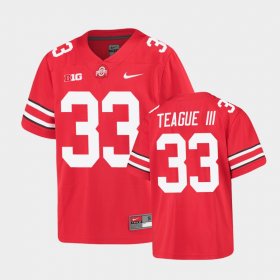 #33 Master Teague III Alumni Football Game Ohio State Buckeyes Youth Scarlet Jersey 922130-320 #33 Master Teague III Alumni Football Game Ohio State Buckeyes Youth Scarlet Jersey 922130-320