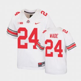 #24 Shaun Wade Replica OSU Football Youth White Jersey 420957-666 #24 Shaun Wade Replica OSU Football Youth White Jersey 420957-666