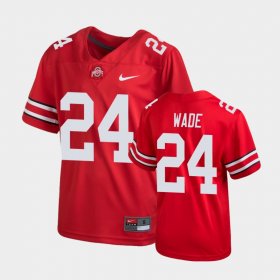 #24 Shaun Wade Untouchable Ohio State Football Youth Scarlet Jersey 852120-119 #24 Shaun Wade Untouchable Ohio State Football Youth Scarlet Jersey 852120-119